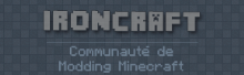 Bannière Ironcraft.fr